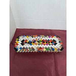 Woven Candy Snack Wrapper Picture Album Recycled Handmade Colorful Art 12 Photos